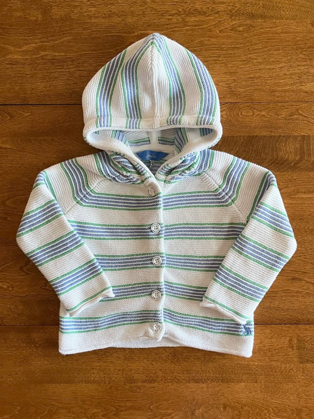 Joules striped sweater hoodie 6-9m